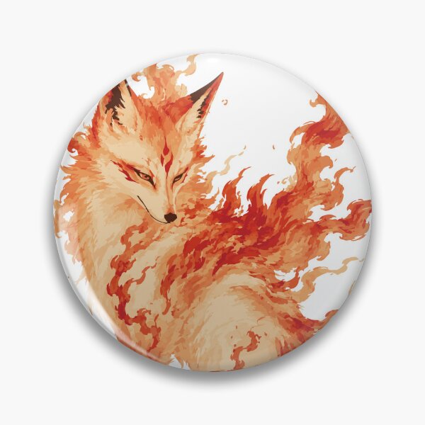 Item preview, Red Fox Spirit — Japanese Watercolor Fantasy Art Tee designed and sold by medicalkinoko.
