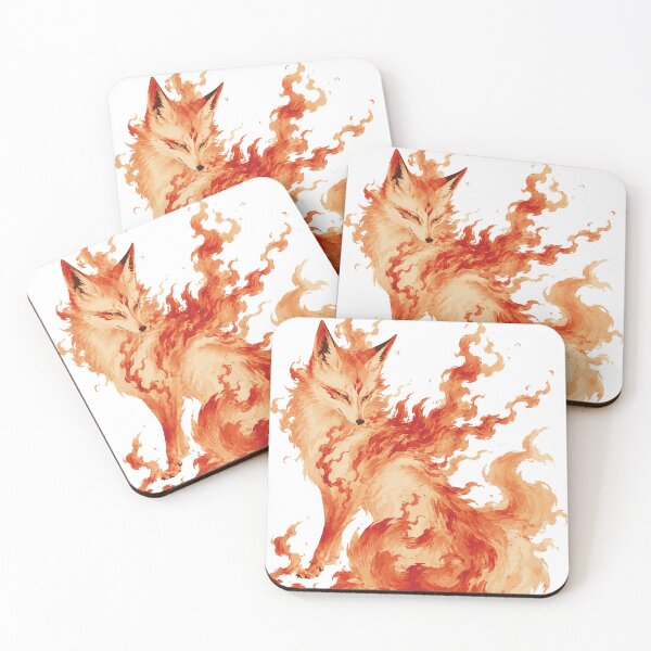 Item preview, Red Fox Spirit — Japanese Watercolor Fantasy Art Tee designed and sold by medicalkinoko.