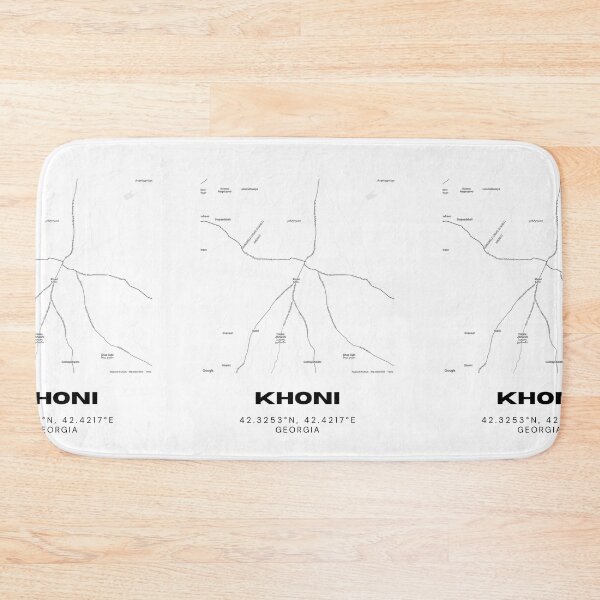Item preview, Khoni Georgia Minimalist City Map with Coordinates | Modern Street Map Art Print designed and sold by RM-Journey.