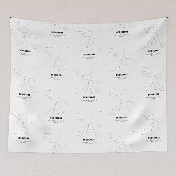 Item preview, Khoni Georgia Minimalist City Map with Coordinates | Modern Street Map Art Print designed and sold by RM-Journey.