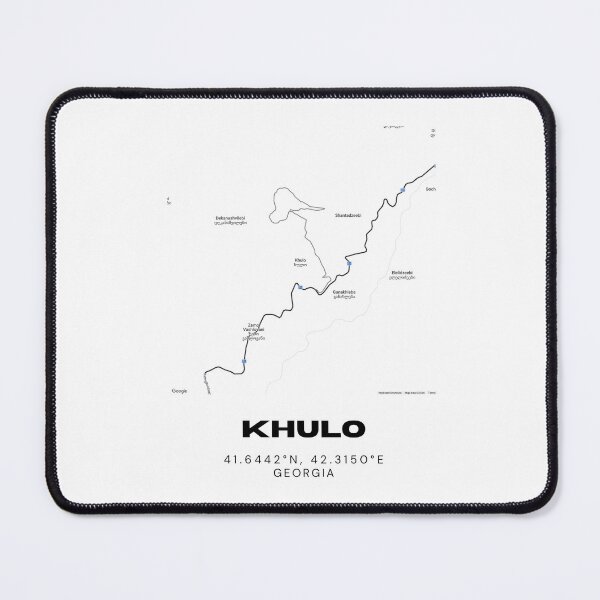 Item preview, Khulo Georgia Minimalist City Map with Coordinates | Modern Street Map Art Print designed and sold by RM-Journey.