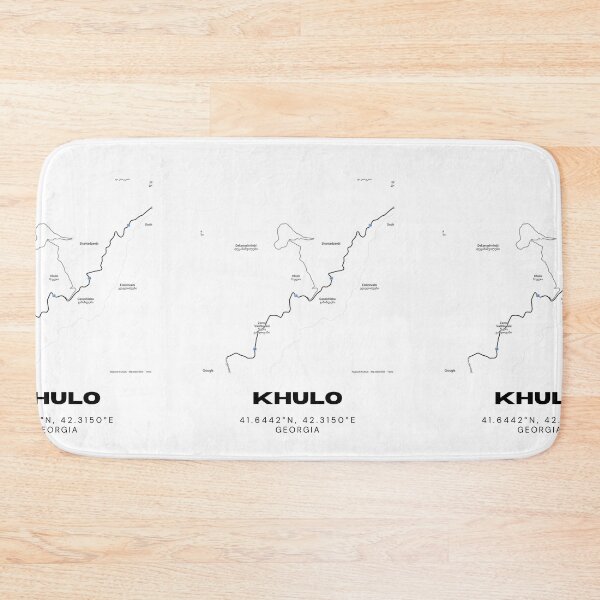 Item preview, Khulo Georgia Minimalist City Map with Coordinates | Modern Street Map Art Print designed and sold by RM-Journey.