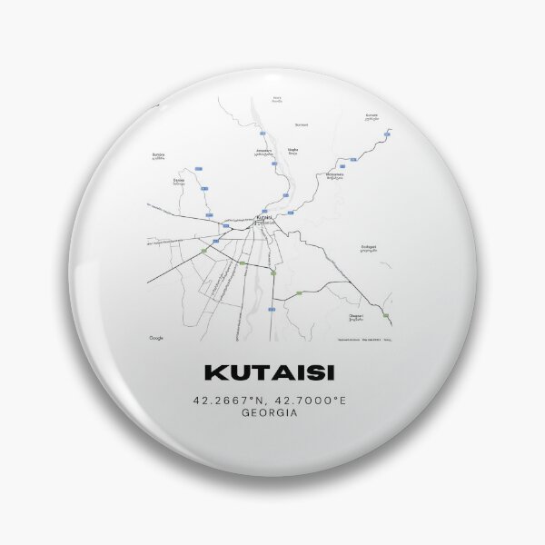 Item preview, Kutaisi Georgia Minimalist City Map with Coordinates | Modern Street Map Art Print designed and sold by RM-Journey.