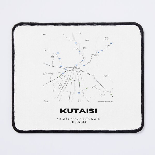 Item preview, Kutaisi Georgia Minimalist City Map with Coordinates | Modern Street Map Art Print designed and sold by RM-Journey.