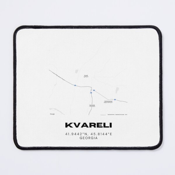 Item preview, Kvareli Georgia Minimalist City Map with Coordinates | Modern Street Map Art Print designed and sold by RM-Journey.