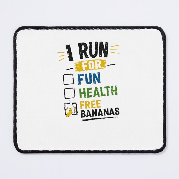 Item preview, I Run For Fun Health Free Bananas Runner Fitness Humor designed and sold by RetroMini2026.