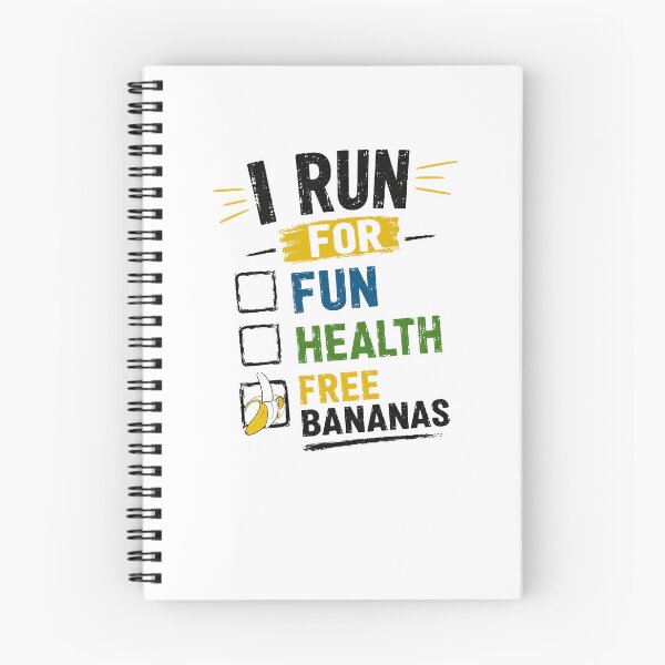 Item preview, I Run For Fun Health Free Bananas Runner Fitness Humor designed and sold by RetroMini2026.