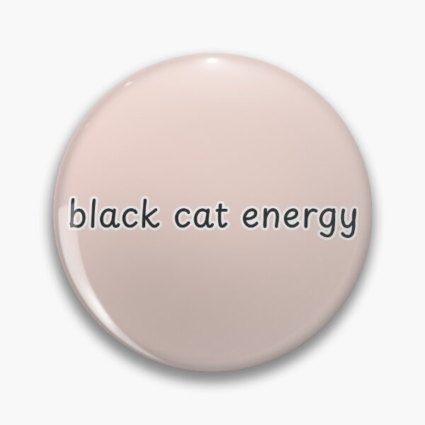 Item preview, Black Cat Energy Funny Halloween Typography designed and sold by suncorner28.