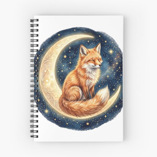Item preview, Sleepy Fox Resting on Crescent Moon designed and sold by GrzywaM.