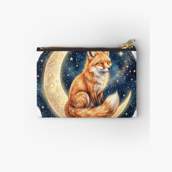 Item preview, Sleepy Fox Resting on Crescent Moon designed and sold by GrzywaM.