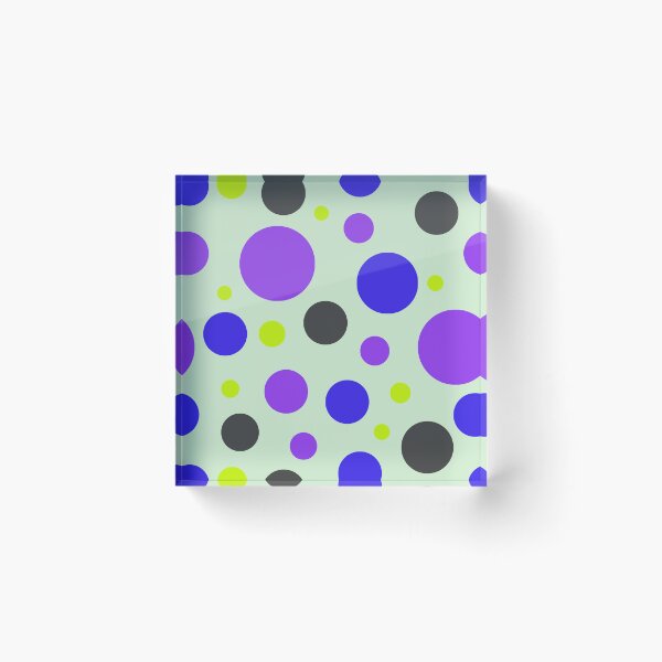 Item preview, Modern Neon Circle Pattern | Electric Purple & Blue Seamless Geometric Polka Dot Design designed and sold by ViviNyks.