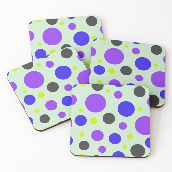 Item preview, Modern Neon Circle Pattern | Electric Purple & Blue Seamless Geometric Polka Dot Design designed and sold by ViviNyks.