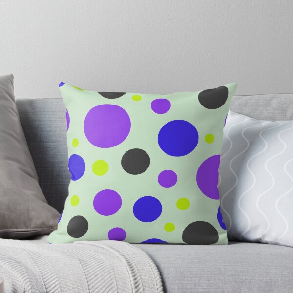 Item preview, Modern Neon Circle Pattern | Electric Purple & Blue Seamless Geometric Polka Dot Design designed and sold by ViviNyks.
