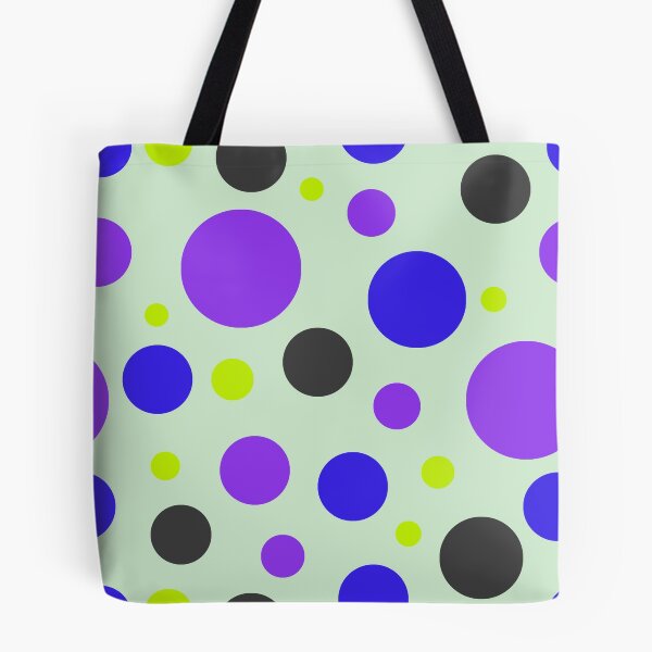 Item preview, Modern Neon Circle Pattern | Electric Purple & Blue Seamless Geometric Polka Dot Design designed and sold by ViviNyks.