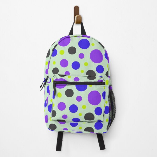 Item preview, Modern Neon Circle Pattern | Electric Purple & Blue Seamless Geometric Polka Dot Design designed and sold by ViviNyks.