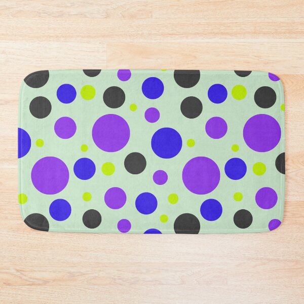 Item preview, Modern Neon Circle Pattern | Electric Purple & Blue Seamless Geometric Polka Dot Design designed and sold by ViviNyks.