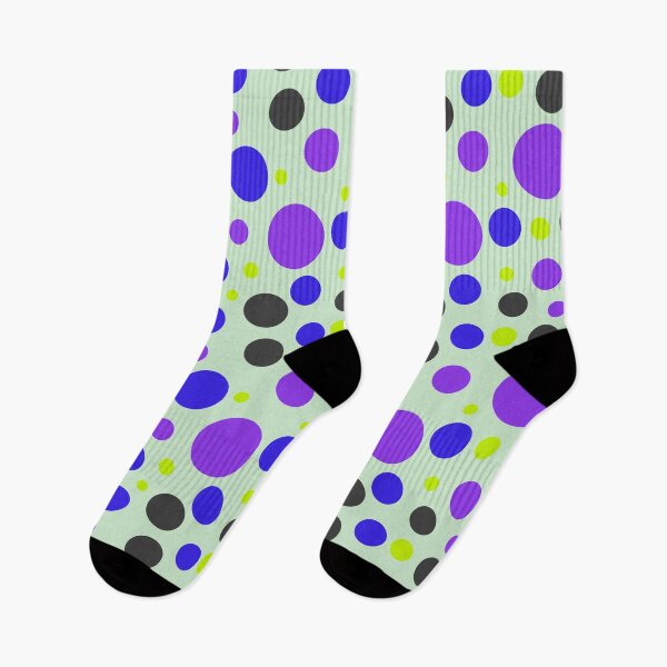 Item preview, Modern Neon Circle Pattern | Electric Purple & Blue Seamless Geometric Polka Dot Design designed and sold by ViviNyks.