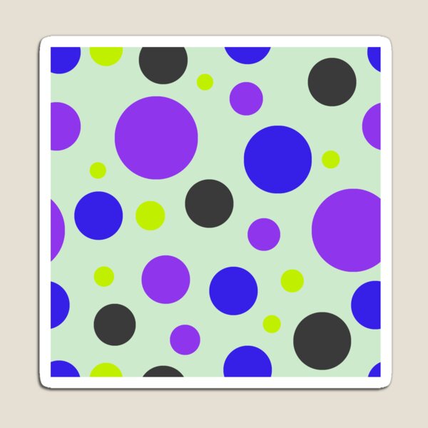 Item preview, Modern Neon Circle Pattern | Electric Purple & Blue Seamless Geometric Polka Dot Design designed and sold by ViviNyks.