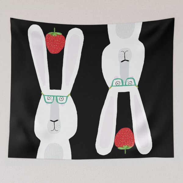Item preview, Arctic Hare With Strawberry Created By Artist Carla Daly designed and sold by Carla Daly.