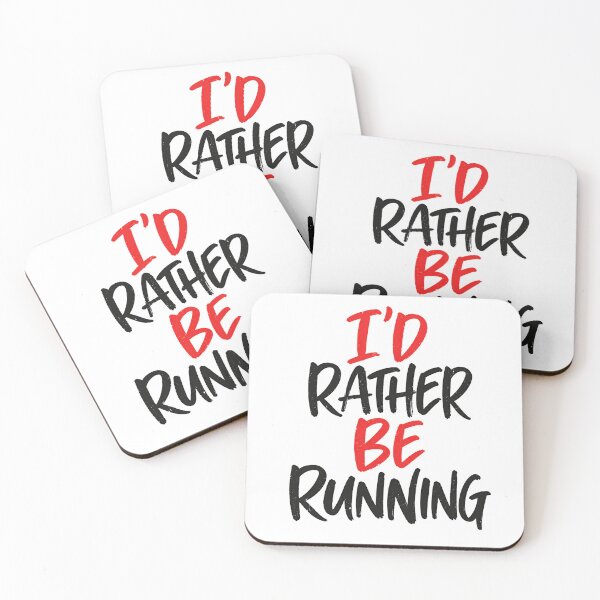 Item preview, I'd Rather Be Running Runner Fitness Marathon Jogging designed and sold by RetroMini2026.