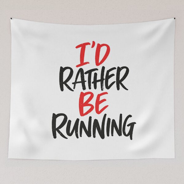 Item preview, I'd Rather Be Running Runner Fitness Marathon Jogging designed and sold by RetroMini2026.