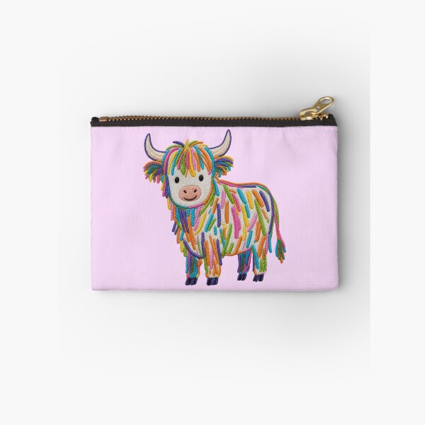Item preview, Cute Highland Cow - Embroidery Effect designed and sold by MyCozyCorner24.
