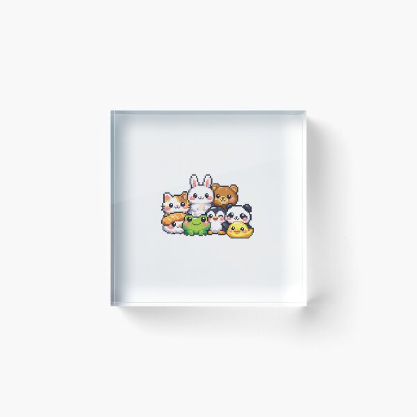 Item preview, Cozy Pixel Art Cute Animal Friends Cluster designed and sold by Trionda_Shop.