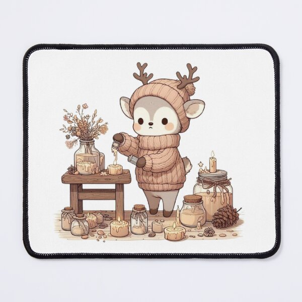 Item preview, Cozy Woodland Deer Candle Maker | Cute Cottagecore Kawaii Animal designed and sold by vigzhifushions.