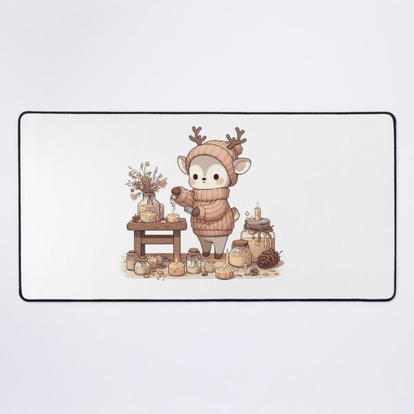 Item preview, Cozy Woodland Deer Candle Maker | Cute Cottagecore Kawaii Animal designed and sold by vigzhifushions.