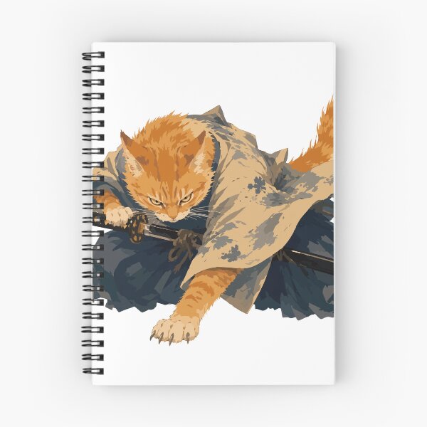 Item preview, Cat Samurai — Orange Tabby Warrior Watercolor Art Tee designed and sold by medicalkinoko.