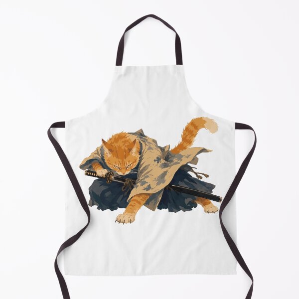 Item preview, Cat Samurai — Orange Tabby Warrior Watercolor Art Tee designed and sold by medicalkinoko.