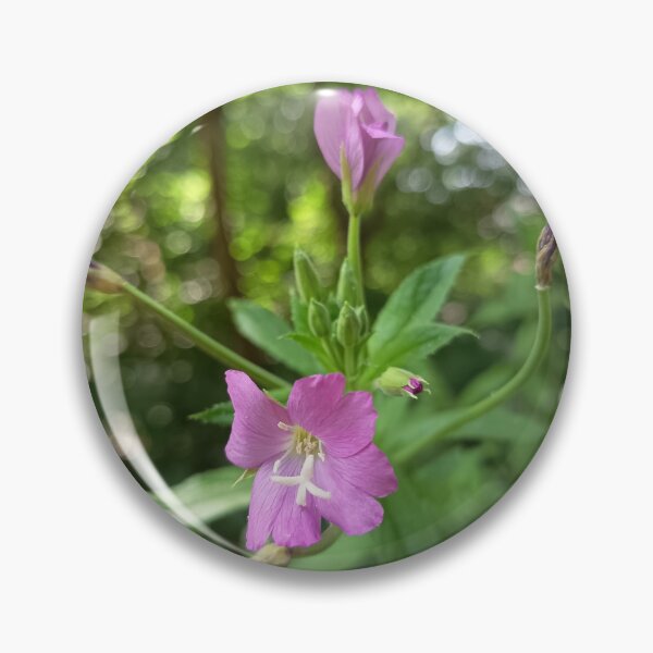 Item preview, Pink Wildflower Blooming in Forest with Soft Green Bokeh designed and sold by PhuongVoArt.