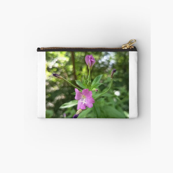 Item preview, Pink Wildflower Blooming in Forest with Soft Green Bokeh designed and sold by PhuongVoArt.