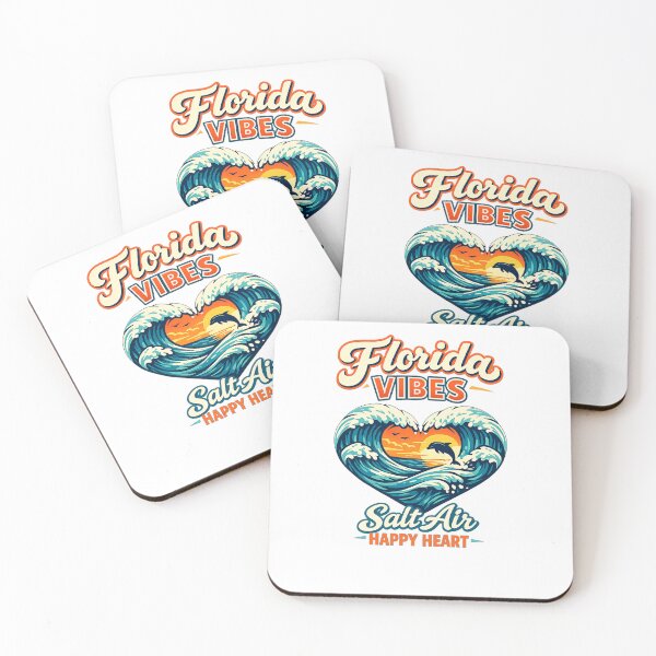 Aperçu de l'œuvre Salt Air Happy Heart Florida Vibes créée et vendue par DPBTees70.