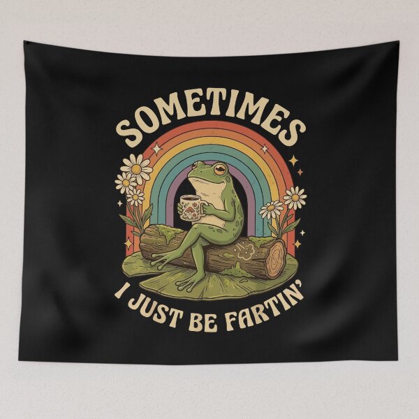 Item preview, Sometimes I Just Be Fartin' Frog T-Shirt designed and sold by stmpdwrld.