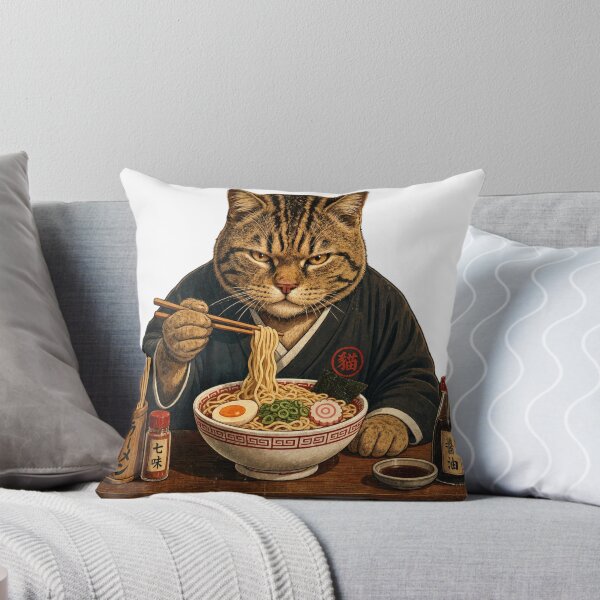 Item preview, Retro Japanese Ramen Shop Cat Vintage Noodle Bar designed and sold by JIGUWORLD.