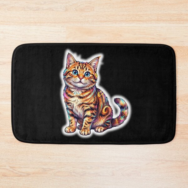 Item preview, Cosmic Neon Splatter Cat designed and sold by CatstheticShop1.