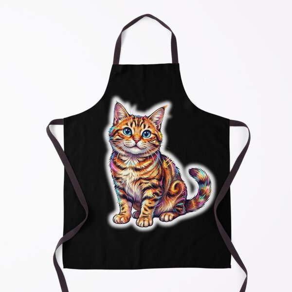 Item preview, Cosmic Neon Splatter Cat designed and sold by CatstheticShop1.
