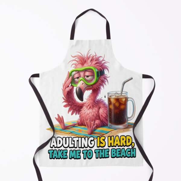 Item preview, Adulting Flamingo Beach designed and sold by mo-carnival.