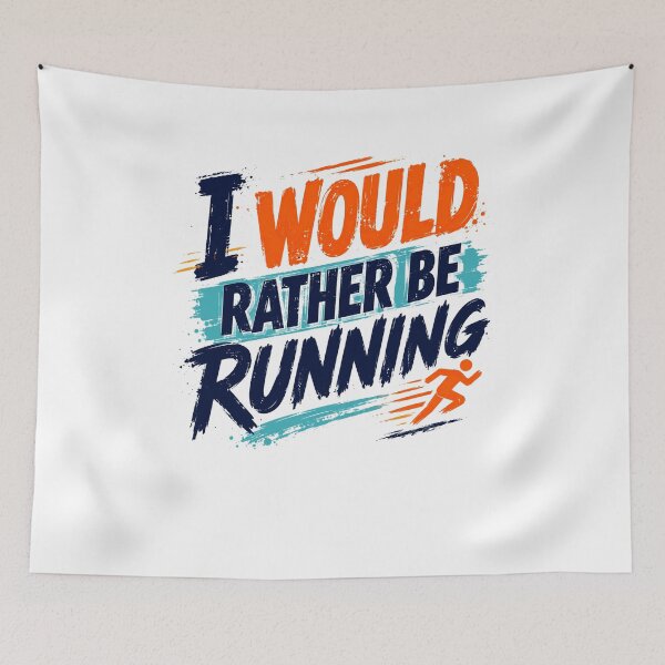 Item preview, I Would Rather Be Running Runner Marathon Jogger designed and sold by RetroMini2026.