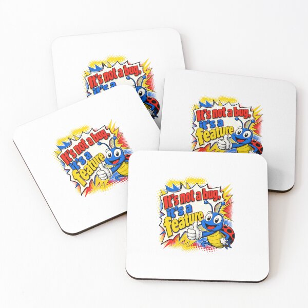 Item preview, It's Not A Bug It's A Feature Funny Coder Humor designed and sold by AntiqueImages.