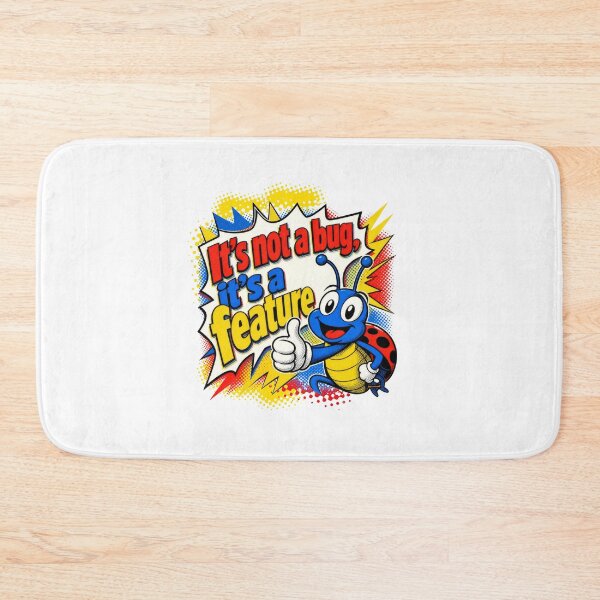 Item preview, It's Not A Bug It's A Feature Funny Coder Humor designed and sold by AntiqueImages.