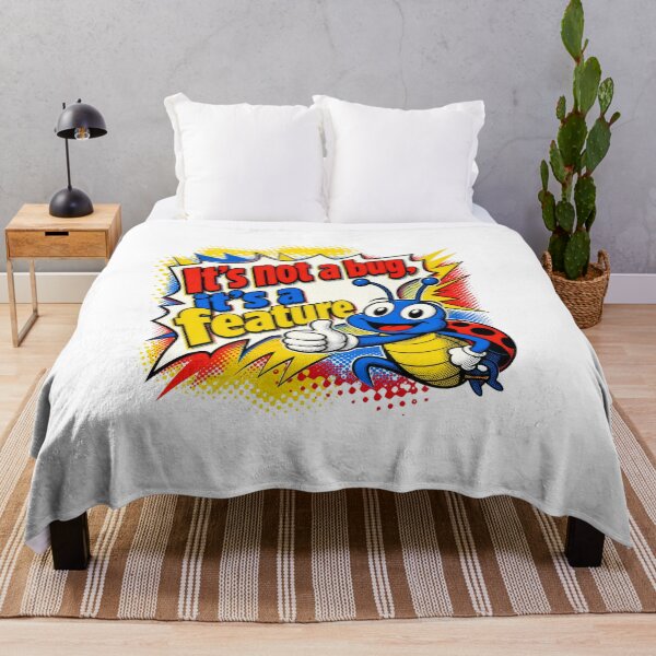Item preview, It's Not A Bug It's A Feature Funny Coder Humor designed and sold by AntiqueImages.