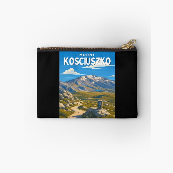 Item preview, Mount Kosciuszko in Australia, Vintage Art Travel Landscape designed and sold by MaateoDesign.