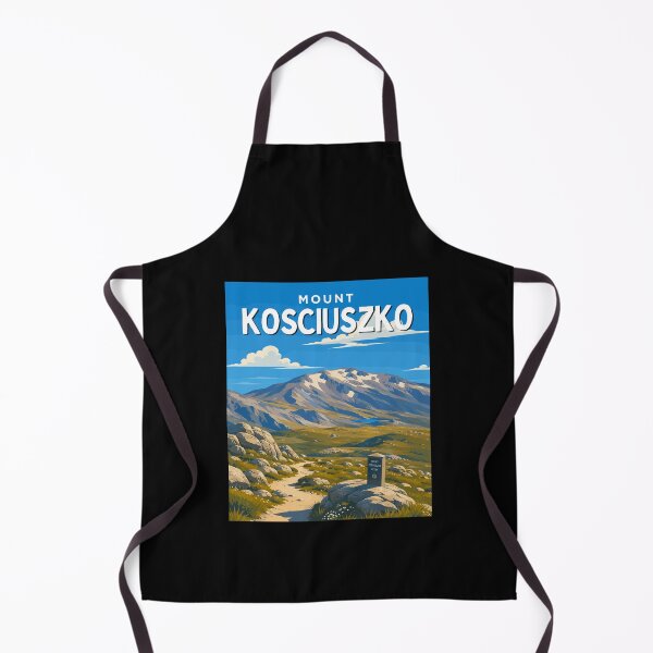 Item preview, Mount Kosciuszko in Australia, Vintage Art Travel Landscape designed and sold by MaateoDesign.