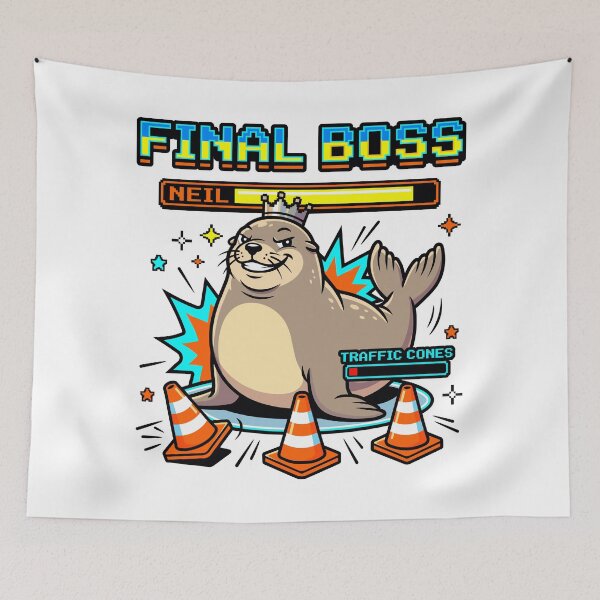 Item preview, Neil The Seal - Final Boss  designed and sold by Zerhof.