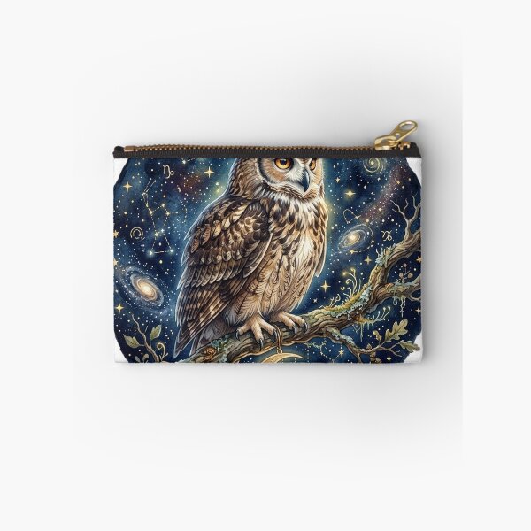 Item preview, Celestial Owl Perched Under Starry Sky designed and sold by GrzywaM.