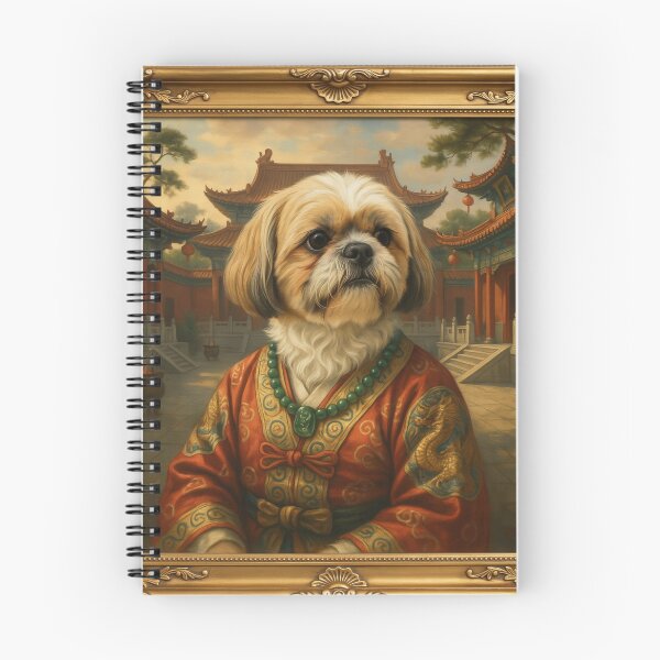 Item preview, a charming Shih Tzu wearing an opulent Chinese imperial robe designed and sold by 123ks.