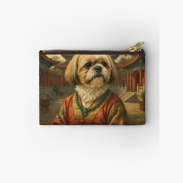 Item preview, a charming Shih Tzu wearing an opulent Chinese imperial robe designed and sold by 123ks.