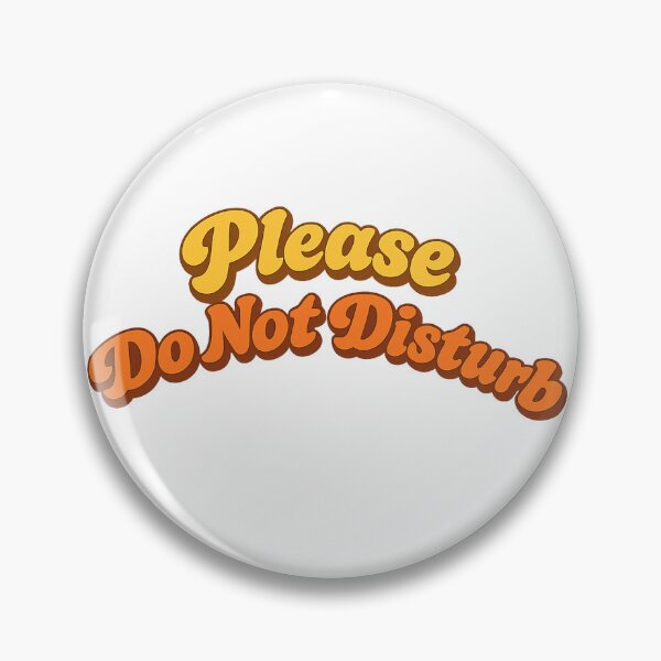 Item preview, Retro Wavy Please Do Not Disturb  designed and sold by Trionda_Shop.